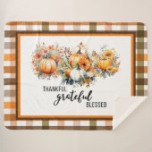 感謝し、感謝し、大き賛美なシェルパ毛布 シェルパブランケット (正面(横))