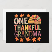 感謝するおばあちゃんナナの感謝祭 シーズンカード (正面/裏面)
