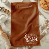 感謝するスクリプトの収穫ブラウン キッチンタオル