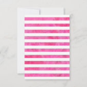 感謝するメロン ピンクのワタリンボウ 誕生日 サンキューカード (裏面)