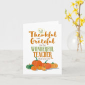 感謝する先生 感謝祭をテーマにした カード (黄色い花)