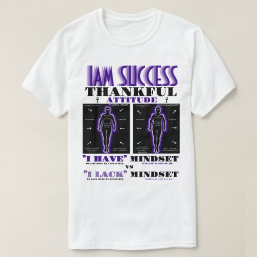 感謝する態度 Tシャツ (デザイン正面)