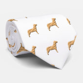 感謝する男性感謝の獣医ペット犬 ネクタイ (ロール)