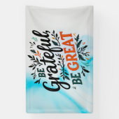 感謝する素晴らし 横断幕 (縦)