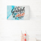 感謝する素晴らし 横断幕 (インサイチュ)