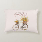 感謝する選択 – 自転車と素朴秋 アクセントクッション (裏面)