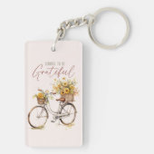 感謝する選択 – 自転車と素朴秋 キーホルダー (裏面)