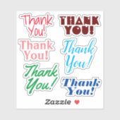 感謝する「ありがとう!」 シール (シート)