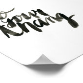 感謝する |ウォールアート引用文 | 5 x 7 ポスター (角)