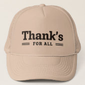 感謝する キャップ (正面)