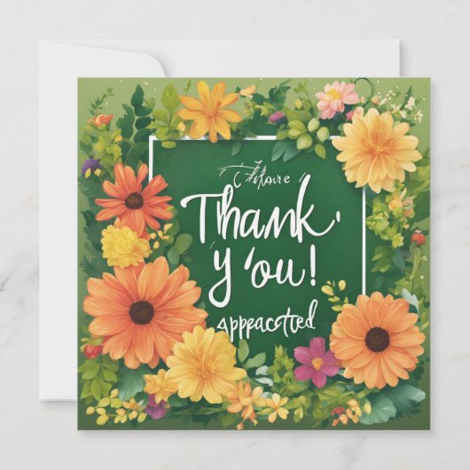 感謝する サンキューカード (裏面)