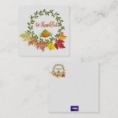 感謝する ノートカード (正面/裏面)