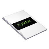 感謝する。 ノートブック (右側)