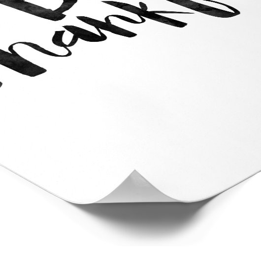 感謝する ポスター (角)