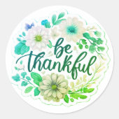 感謝する ラウンドシール (正面)