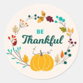 感謝する ラウンドシール (正面)