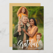 感謝する | 家族の感謝状のグリーティングカード シーズンカード (正面/裏面)