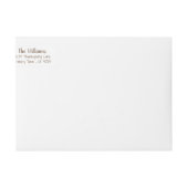 感謝する | Brown Thanksgiving周回ラベル ラップアラウンドラベル (正面)