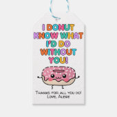 感謝せずに私が何をするか分からない ギフトタグ (正面)