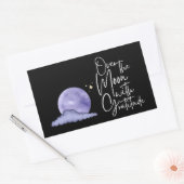 感謝でいっぱいステッカー 長方形シール (封筒)