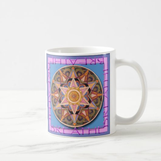 感謝で呼吸して下さい コーヒーマグカップ (右)
