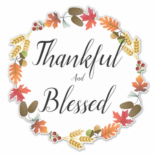 感謝とステッ賛美ク シール (正面)