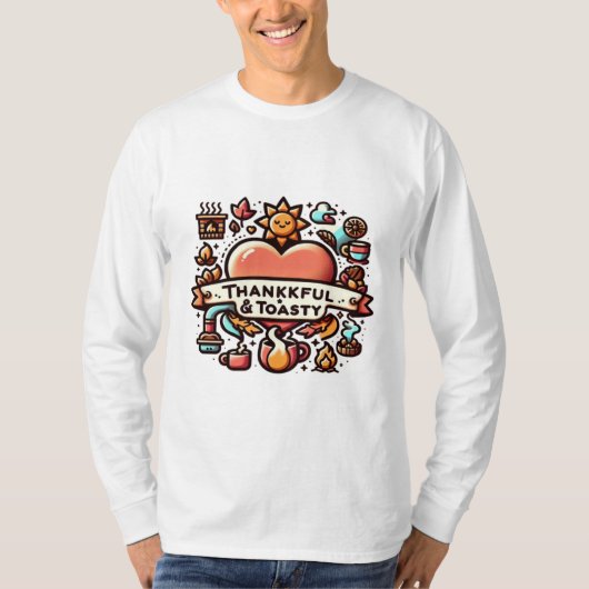 感謝とトースト Tシャツ (正面)