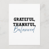 感謝とバランス - 会計士の名言 ポストカード (正面)