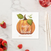 感謝とパンプキ賛美ン感謝祭 スタンダードカクテルナプキン (インサイチュ)