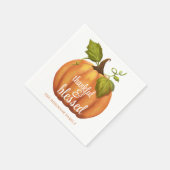 感謝とパンプキ賛美ン感謝祭 スタンダードカクテルナプキン (角)