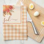 感謝とパンプ賛美クキン | 秋感謝祭 キッチンタオル (四つ折り)