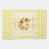 感謝とパンプ賛美クキン | 秋感謝祭 キッチンタオル (横)