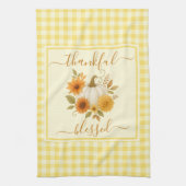 感謝とパンプ賛美クキン | 秋感謝祭 キッチンタオル (縦)