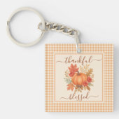 感謝とパンプ賛美クキン | 秋感謝祭 キーホルダー (正面)