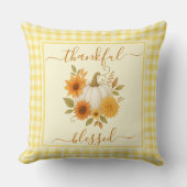 感謝とパンプ賛美クキン | 秋感謝祭 クッション (正面)