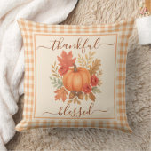 感謝とパンプ賛美クキン | 秋感謝祭 クッション (ブランケット)