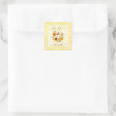 感謝とパンプ賛美クキン | 秋感謝祭 スクエアシール (バッグ)