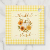 感謝とパンプ賛美クキン | 秋感謝祭 フェイバータグ (裏面)