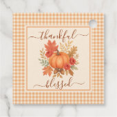 感謝とパンプ賛美クキン | 秋感謝祭 フェイバータグ (裏面)