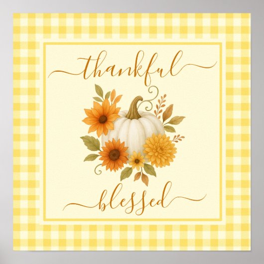 感謝とパンプ賛美クキン | 秋感謝祭 ポスター (正面)