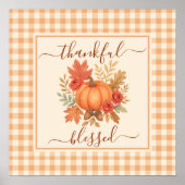 感謝とパンプ賛美クキン | 秋感謝祭 ポスター (正面)