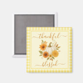 感謝とパンプ賛美クキン | 秋感謝祭 マグネット (正面/裏面)