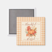 感謝とパンプ賛美クキン | 秋感謝祭 マグネット (正面/裏面)