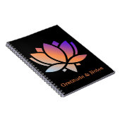 感謝とメモ水のユリ ノートブック (右側)