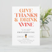 感謝とワインを楽しむフレンドギビング 招待状 (スタンド正面)