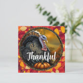 感謝と七面鳥の感謝メニュー サンキューカード (スタンド正面)