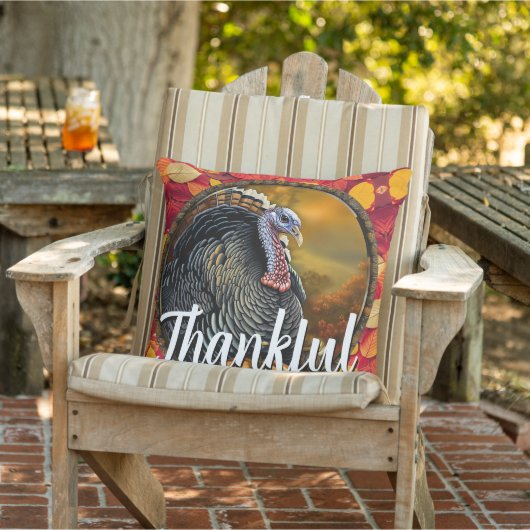 感謝と七面鳥 アウトドアクッション (椅子)