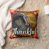 感謝と七面鳥 クッション (ブランケット)