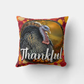 感謝と七面鳥 クッション (裏面)