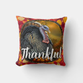 感謝と七面鳥 クッション (正面)